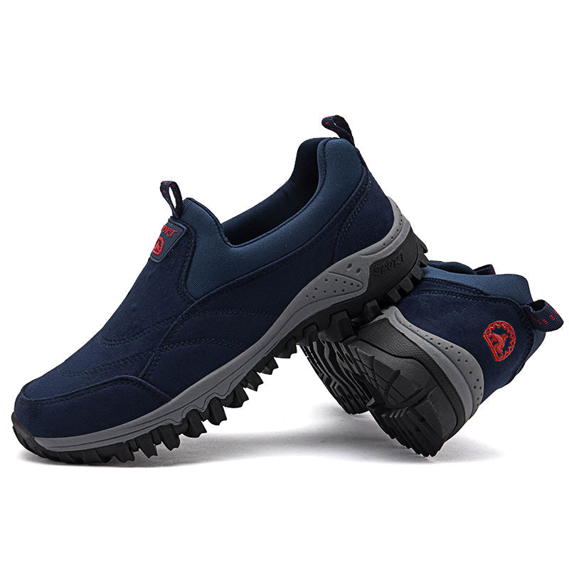 (⏰Last Day 70% OFF🔥) Veteran-Recommended Men's Slip-On Work Shoes – Cushioned Comfort, Arch Support, Non-Slip, Lightweight, All-Day Stability