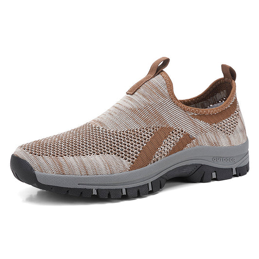 (⏰Clearance Sale - 70% OFF🔥)Men's Mesh Hiking Shoes - Slip-On, Lightweight, Wide Toe Box with Arch Support