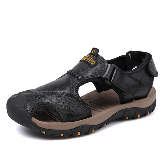 (👨⚕️Effect: Relieves Foot Pain) Men's Orthopedic Support Non-slip Sport Sandals Lightweight Trail Hiking Leather Sandals