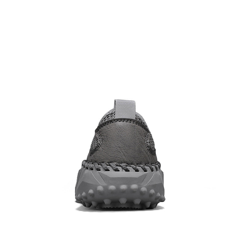 Mens Slip on Canvas Loafers Casual Shoes Sneakers Comfy Walking Slipers Shoes Pain Relief for Men Black Fashion Breathable Loafers