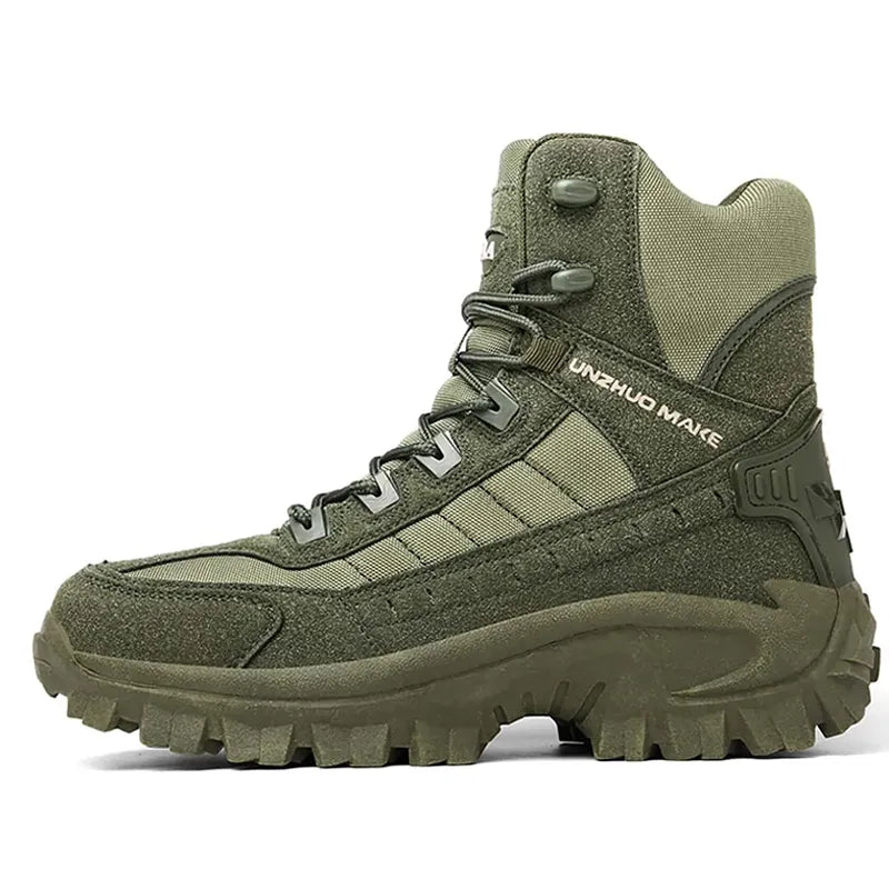 (🎁#3 Best Seller) Men's Combat Boots Orthopedic Support Hiking Boots Waterproof Anti-Puncture Work Boots