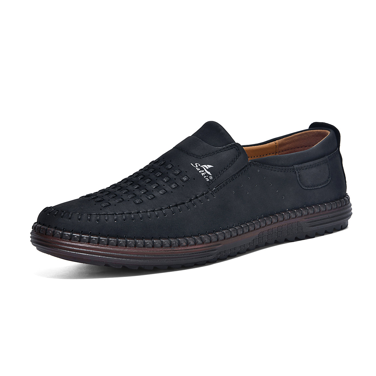 Men's Comfortable Casual Shoes, Built-In Arch Support, Lightweight, Waterproof, Slip Resistant, Breathable Upper, Durable For 5 Years.