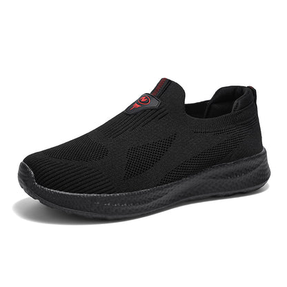 Men’s Lightweight Slip-On Shoes – Breathable Knit, Wide Fit, Comfortable & Flexible for Everyday & Outdoor Wear
