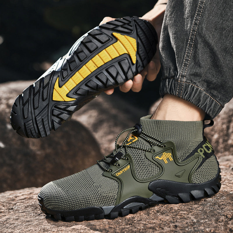 Men's Brand Hiking Shoes Outdoor Shoes Waterproof Non-slip anti-sprain