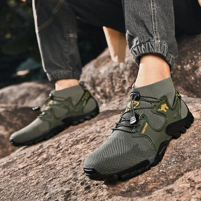 Men's Brand Hiking Shoes Outdoor Shoes Waterproof Non-slip anti-sprain