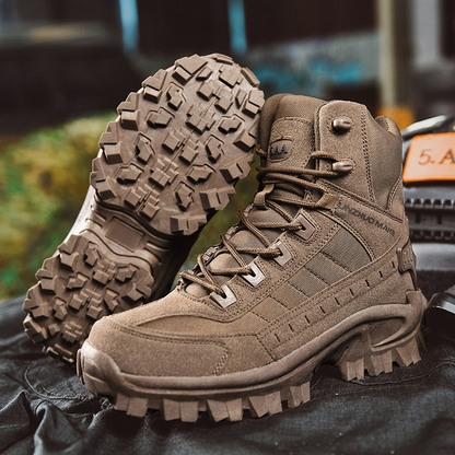 (🎁#3 Best Seller) Men's Combat Boots Orthopedic Support Hiking Boots Waterproof Anti-Puncture Work Boots