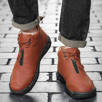 MEN’S Easy-On Waterproof Work Boots for Outdoor Jobs