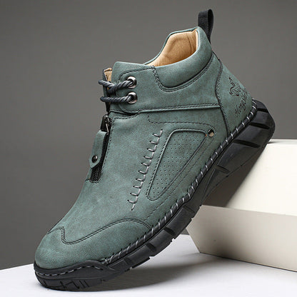 MEN’S Easy-On Waterproof Work Boots for Outdoor Jobs