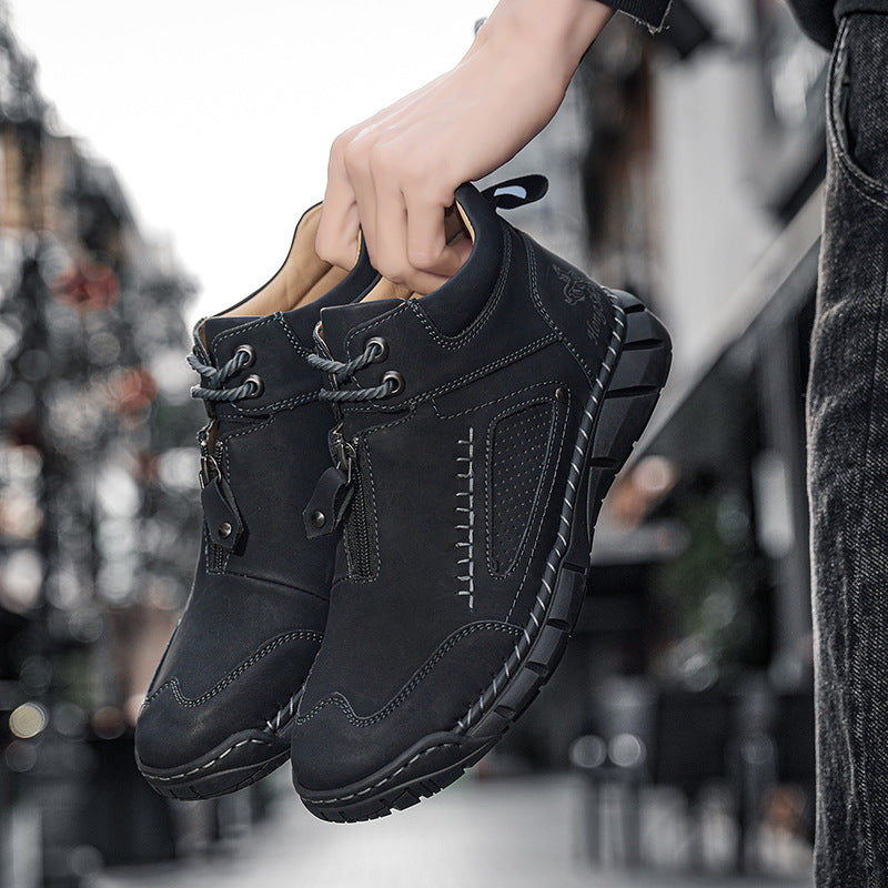 MEN’S Easy-On Waterproof Work Boots for Outdoor Jobs