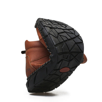 MEN’S Easy-On Waterproof Work Boots for Outdoor Jobs