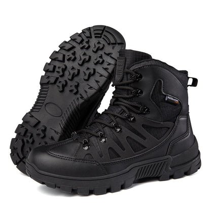 Men’s Orthopedic Safety Boots with Arch & Ankle Support – Waterproof & Anti-Puncture