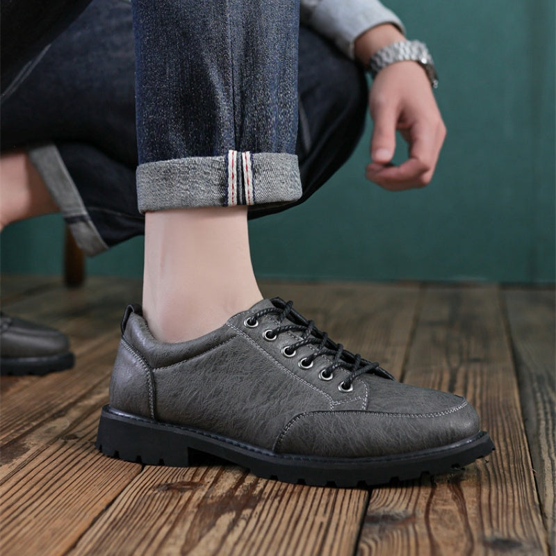 Men’s Handcrafted Leather Business Shoes – Arch Support, Height Increasing & Wide Toe Box