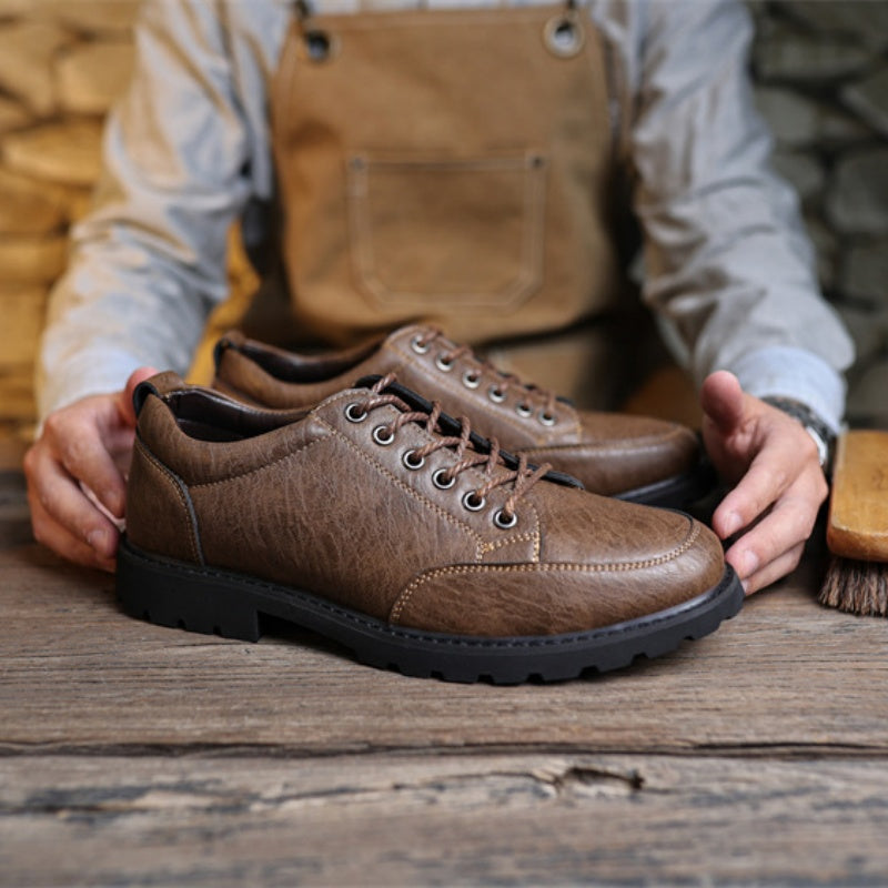 Men’s Handcrafted Leather Business Shoes – Arch Support, Height Increasing & Wide Toe Box