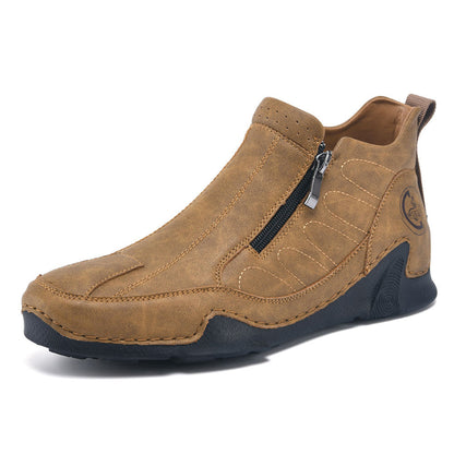 🔥Last Day Promotion 70% OFF 🎁 -Men's Waterproof Orthopedic Walking Shoes, Improve Posture, Pain Free, Easy On Off, For Riding Driving and Daily Commutes