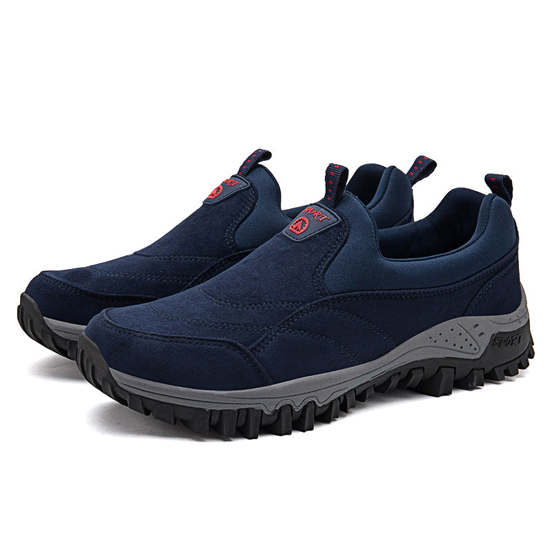 (⏰Last Day 70% OFF🔥) Veteran-Recommended Men's Slip-On Work Shoes – Cushioned Comfort, Arch Support, Non-Slip, Lightweight, All-Day Stability