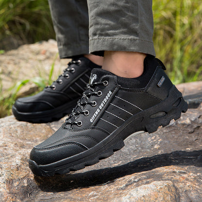 (💥Hot-Selling : 70% OFF Sale!🔥)Men’s Leather Hiking & Outdoor Shoes – Orthopedic Comfort, Non-Slip, Lightweight, Breathable, Durable 3 Years