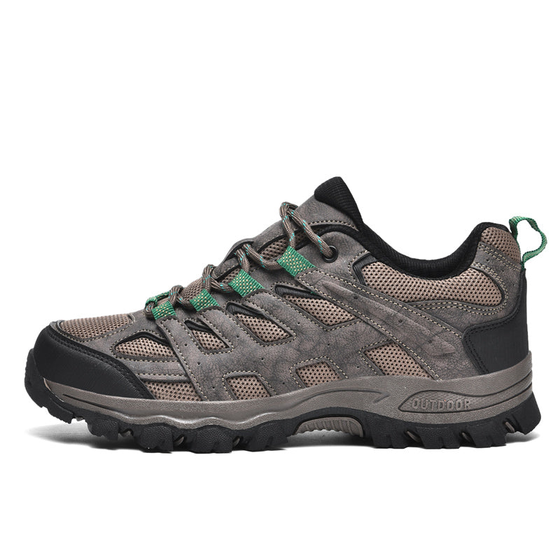 Men's Outdoor Hiking Work Boots - Slip-Resistant & Abrasion-Proof for Mountain/Construction