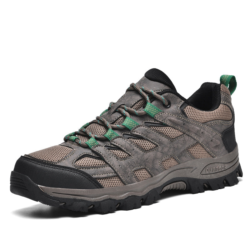 Men's Outdoor Hiking Work Boots - Slip-Resistant & Abrasion-Proof for Mountain/Construction