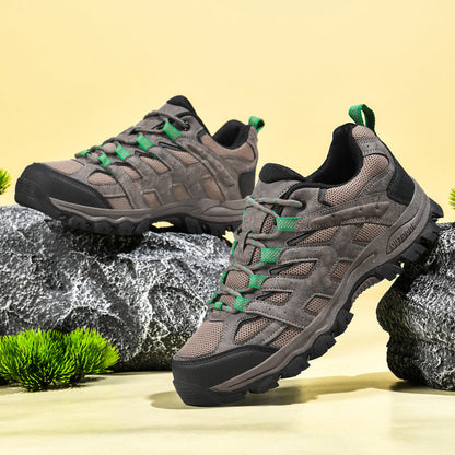 Men's Outdoor Hiking Work Boots - Slip-Resistant & Abrasion-Proof for Mountain/Construction