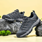 Men's Outdoor Hiking Work Boots - Slip-Resistant & Abrasion-Proof for Mountain/Construction