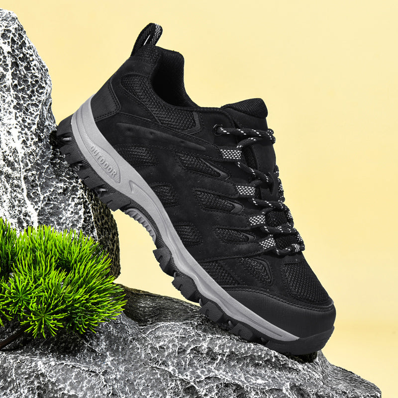 Men's Outdoor Hiking Work Boots - Slip-Resistant & Abrasion-Proof for Mountain/Construction