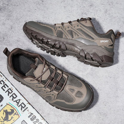 Men’s Trail Hiking Shoes – Lightweight Breathable Quick-Dry, Multi-Terrain Grip, Arch-Support Cushioning, Protective Toe