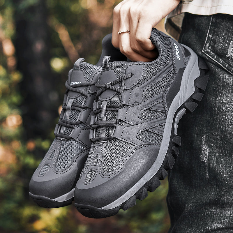Men’s Trail Hiking Shoes – Lightweight Breathable Quick-Dry, Multi-Terrain Grip, Arch-Support Cushioning, Protective Toe