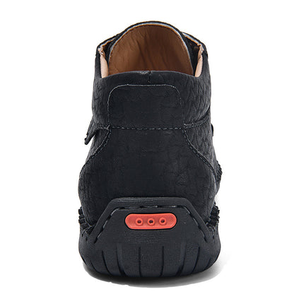 Men's Vintage Outdoor Work Boots – Orthopedic Comfort, Handcrafted Stitching, Waterproof & Non-Slip, Relieves Foot Pain