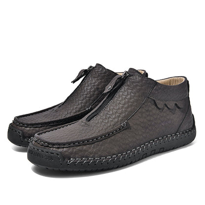 Men's Vintage Outdoor Work Boots – Orthopedic Comfort, Handcrafted Stitching, Waterproof & Non-Slip, Relieves Foot Pain