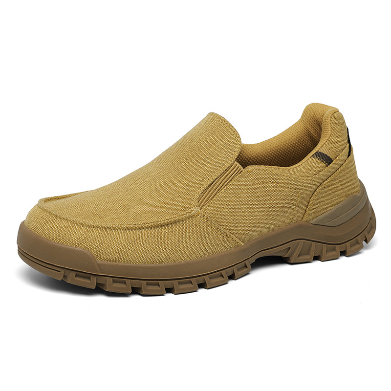 Men's Comfortable Non-Slip Pigskin Slip-On Casual Walking Shoes Outdoor Sports Shoes