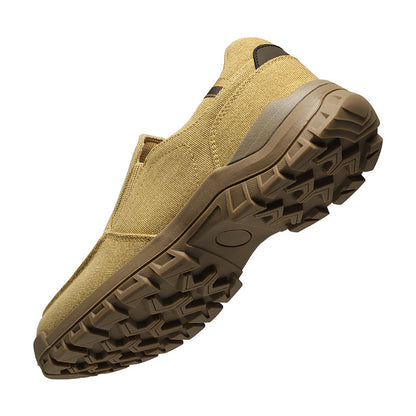 Men's Comfortable Non-Slip Pigskin Slip-On Casual Walking Shoes Outdoor Sports Shoes