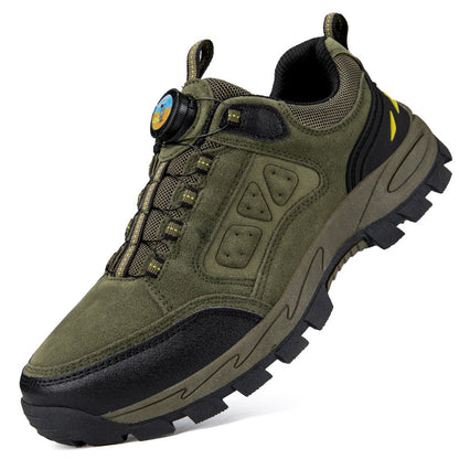 (💥Top Rated Choice) Men’s Non-Slip Hiking & Work Shoes, Wide Fit, Arch Support, Cushioned