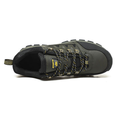 Men's Outdoor Hiking Work Boots - Slip-Resistant & Abrasion-Proof for Mountain/Construction