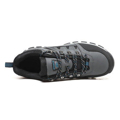 Men's Outdoor Hiking Work Boots - Slip-Resistant & Abrasion-Proof for Mountain/Construction