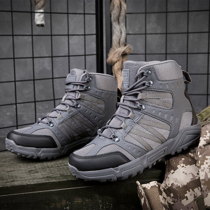 Men’s Tactical Work & Hiking Boots – High Ankle Support, Slip-Resistant, All-Day Pain Relief Comfort