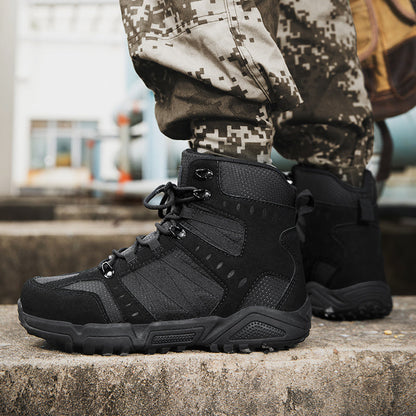 Men’s Tactical Work & Hiking Boots – High Ankle Support, Slip-Resistant, All-Day Pain Relief Comfort