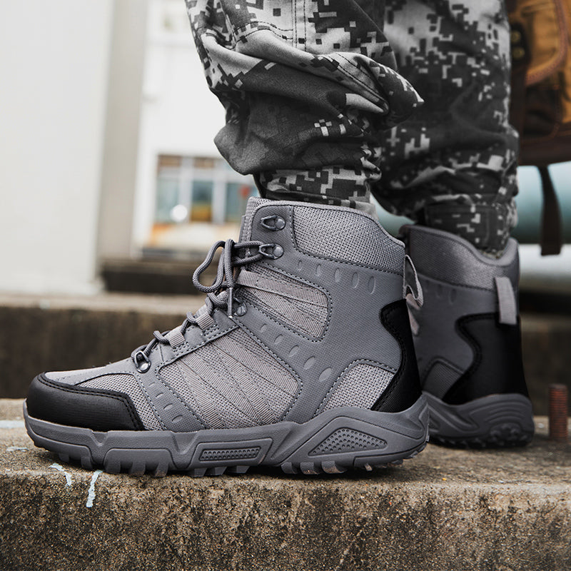 Men’s Tactical Work & Hiking Boots – High Ankle Support, Slip-Resistant, All-Day Pain Relief Comfort