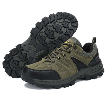 Men's Orthopedic Arch Support Wide Toe Ankle Support Hiking Shoes Waterproof Non-slip Anti-puncture Work Shoes