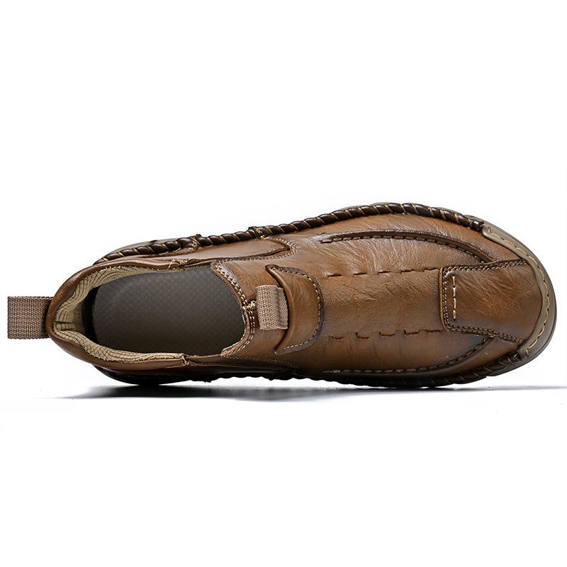 Limited Time Sale 70% OFF – Men’s Retro Leather Zip Boots Built for Comfort, Wide Toe, Arch Support, Pressure Relief, Waterproof for Every Season