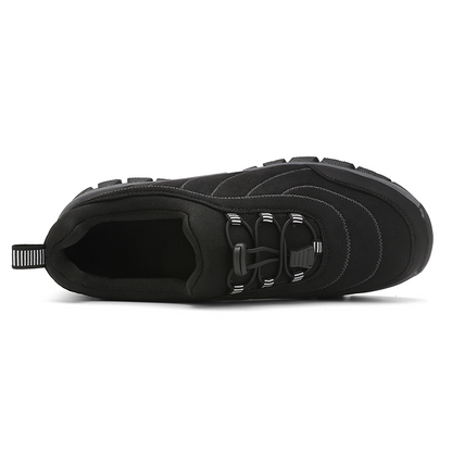 Men‘s’ Slip-On Running Walking Shoes - Zero Laces Comfort, Non-Slip Traction & Cushioned Support