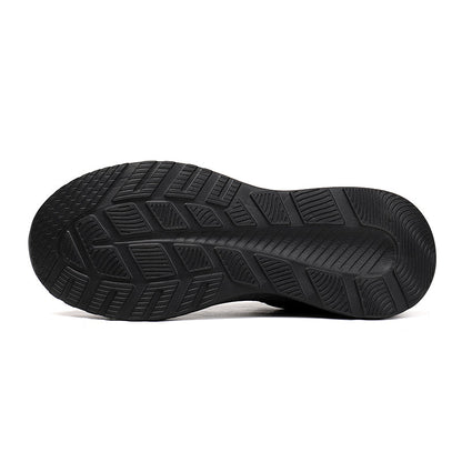 Men‘s’ Slip-On Running Walking Shoes - Zero Laces Comfort, Non-Slip Traction & Cushioned Support