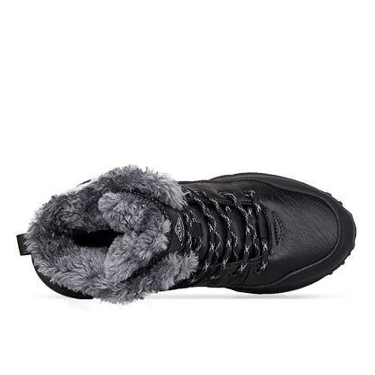 Men's Wide Fit Winter Work & Hiking Shoes – Waterproof, Steel Toe, Pain-Relief Support