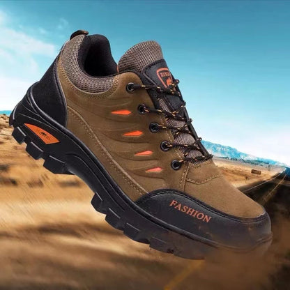 Men‘s Combat Boots Waterproof Non-Slip Hiking Boots Anti-Puncture Anti-Sprain Work Boots