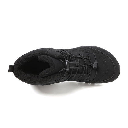 Men’s Fur Lined Winter Work Boots, Non-Slip Insulated Hiking Ankle Boots