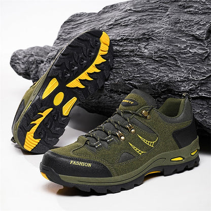 Men’s Wide Fit Supportive Hiking & Work Shoes – Pain-Relief Cushioning, Waterproof & Slip-Resistant
