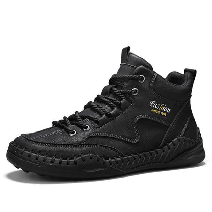 Men’s Non-Slip Hiking & Work Shoes, Wide Fit, Arch Support, Cushioned, Waterproof