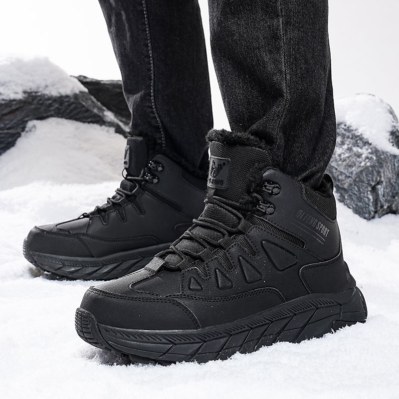 Men's Waterproof Hiking Boots - Breathable Quick-Dry Upper,Mountain Trekking & Outdoor Adventures | All-Terrain Grip & Abrasion-Proof