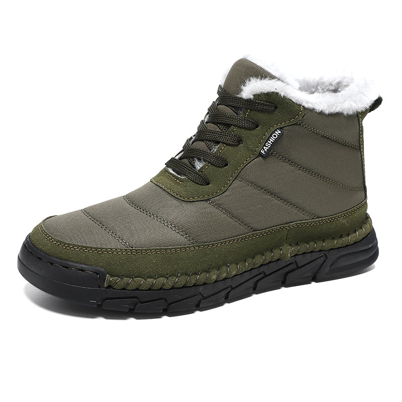 Men's Combat Boots Waterproof Non-Slip Hiking Boots Anti-Puncture Anti-Sprain Work Boots