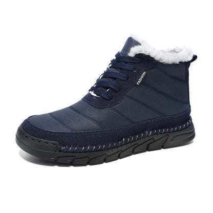 Men's Combat Boots Waterproof Non-Slip Hiking Boots Anti-Puncture Anti-Sprain Work Boots