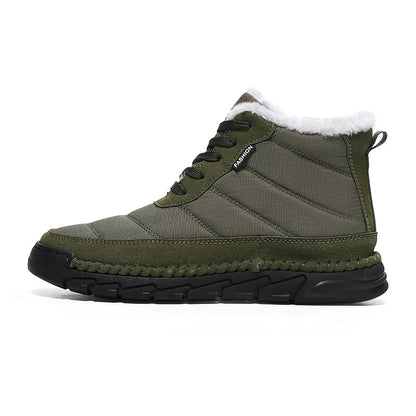 Men's Combat Boots Waterproof Non-Slip Hiking Boots Anti-Puncture Anti-Sprain Work Boots